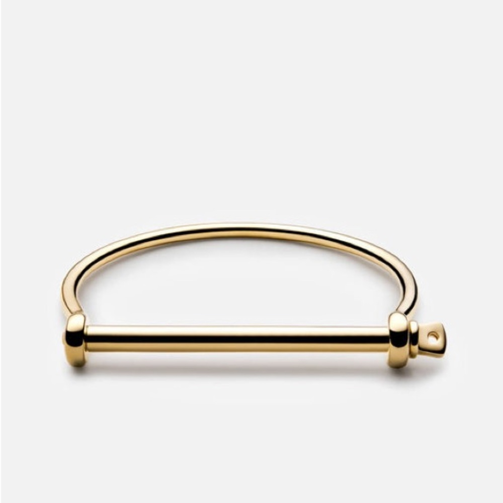 Miansai Thin Screw Cuff Gold (Size S)